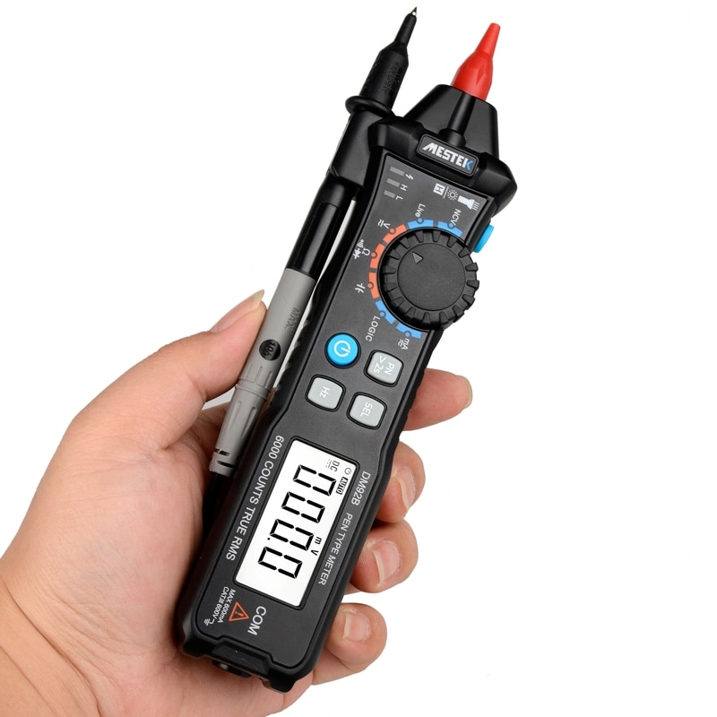 Mestek Digitale Multimeter 6000 Telt Pen Type Multimeter Met Contactloze Auto Range Elektrische Handheld Pocket Multimeter