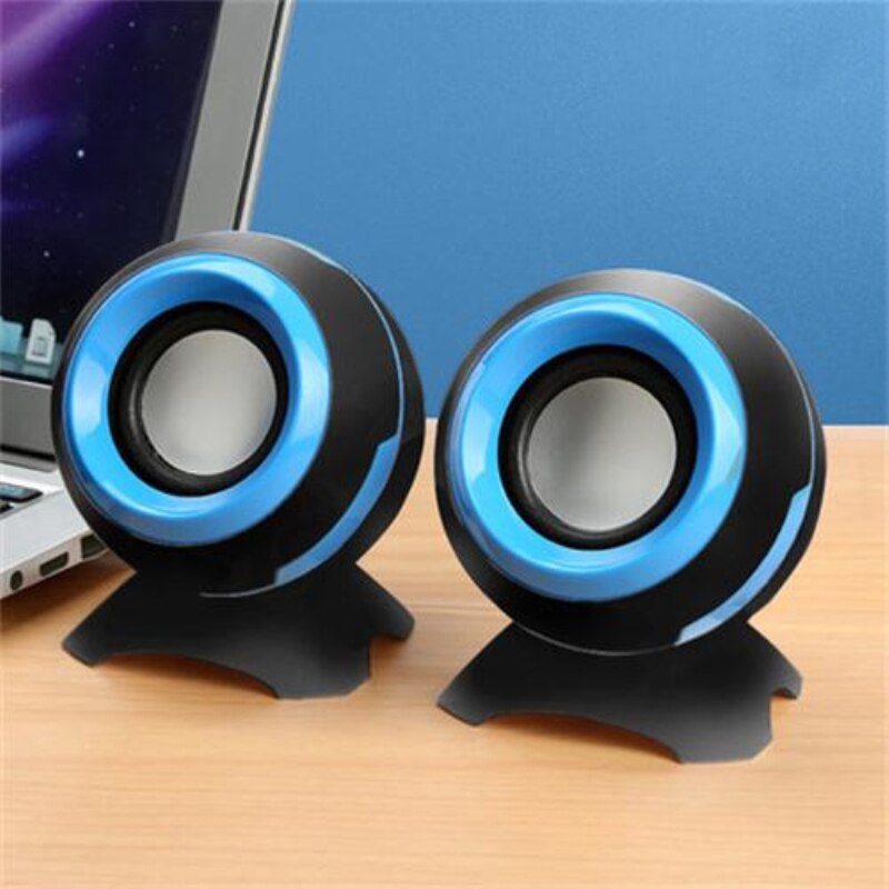 Mini Computer Speaker Wired Speaker 3D Stereo Sound Box Bass Horns For Laptop Desktop Phone Powerful Music Player Loudspeakers: 04
