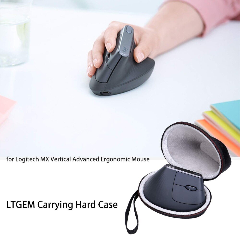 Ltgem Eva Hard Case Beschermende Voor Logitech Mx Verticale Geavanceerde Ergonomische Muis-Reizen Beschermende Draagtas