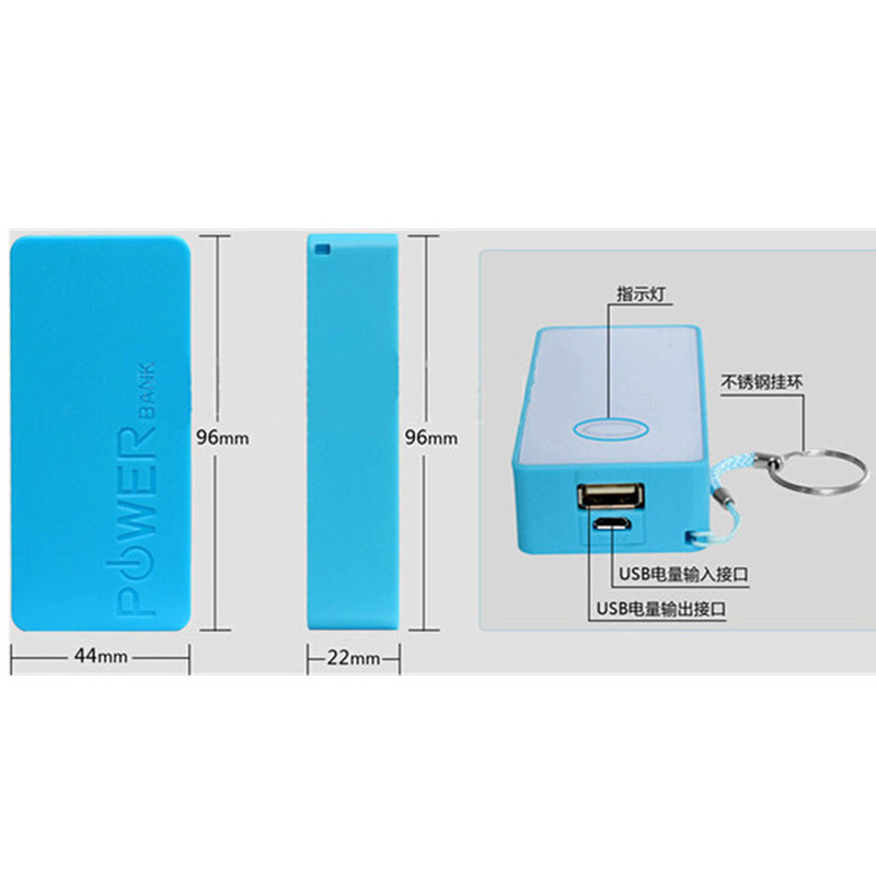 1PC 5600mAh 2X 18650 USB Power Bank Box caricabatterie custodia scatola fai da te per IPhone per Smart Phone MP3 ricarica Mobile elettronica