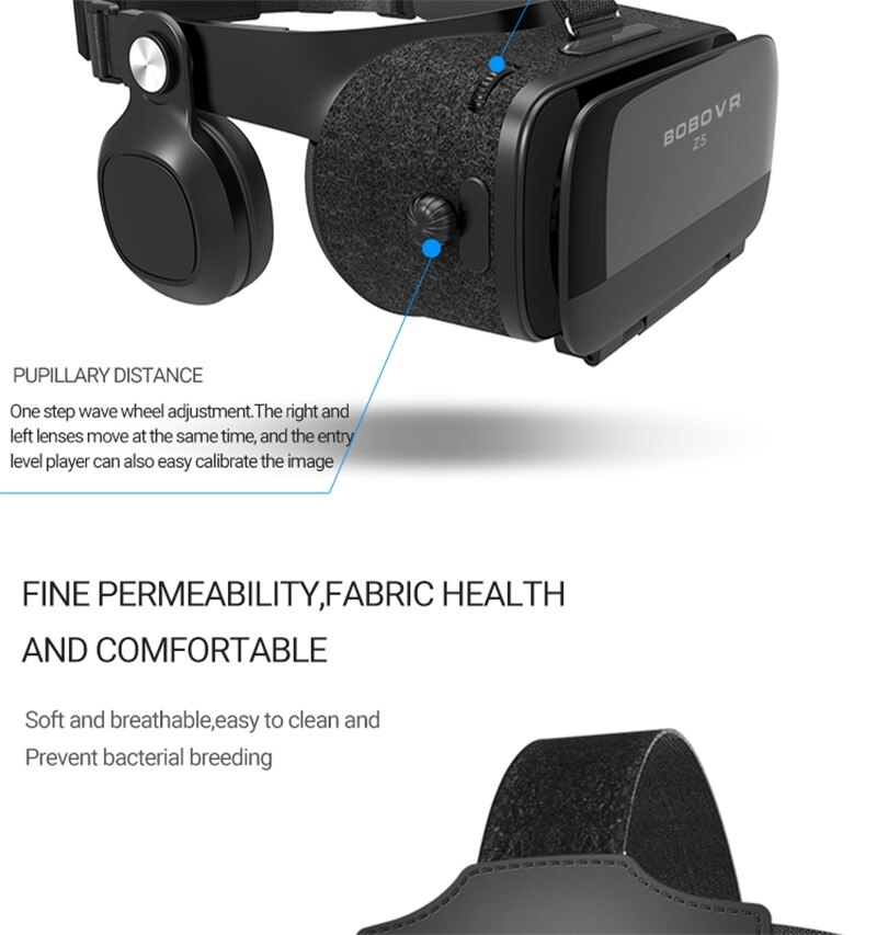 Vr lasit 3d vr kuulokkeet virtuaalitodellisuus kypärä videopeli älylasit suojalasit xiaomi huawei iphone puhelimeen