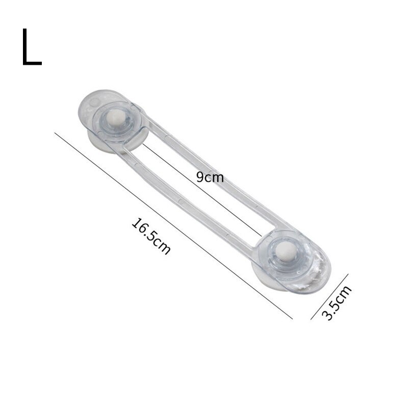 Baby Safety Lock Drawer Home Child Protection Cabinet Door Refrigerator Lock Buckle Anti-pinch Kids Safety Locker: L