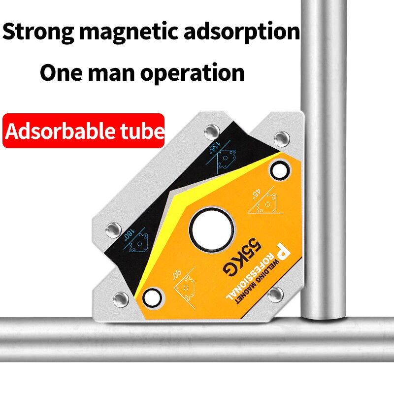 2PCS Magnetic Welding Corner Holder Positioner Soldering Locator for Welding Angles Magnetic Welding Magnet Holder 25LBS