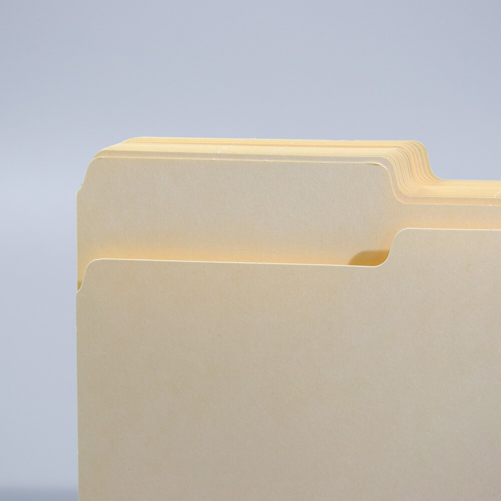 Manila File Folder, Reinforced 1/3-Cut Tab, Letter Size, 100pcs Per Box