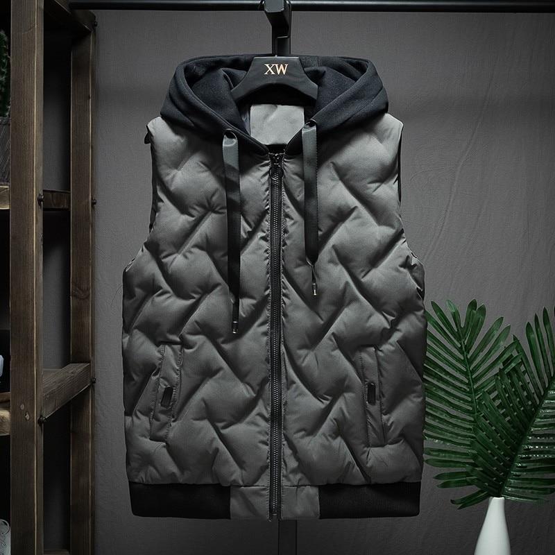 Gilet automne et hiver Hombre pour hommes, grande taille, avec de nombreuses poches, en coton, veste chaude, ample, collection