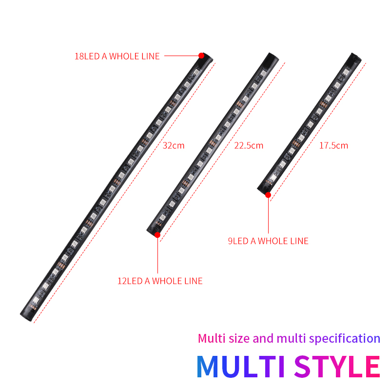 Kit de tira de luces LED de neón para Interior de coche, accesorios de retroiluminación RGB, aplicación remota, Control de música, lámpara decorativa automática