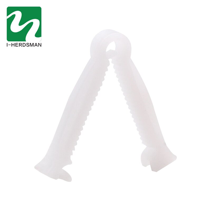 10pcs Pig Umbilical Cord Clip Disposable Safe No Toxic Durable Dog Cat Rabbit Umbilical Cord Hemostatic Clip Farm Ranch Supplies