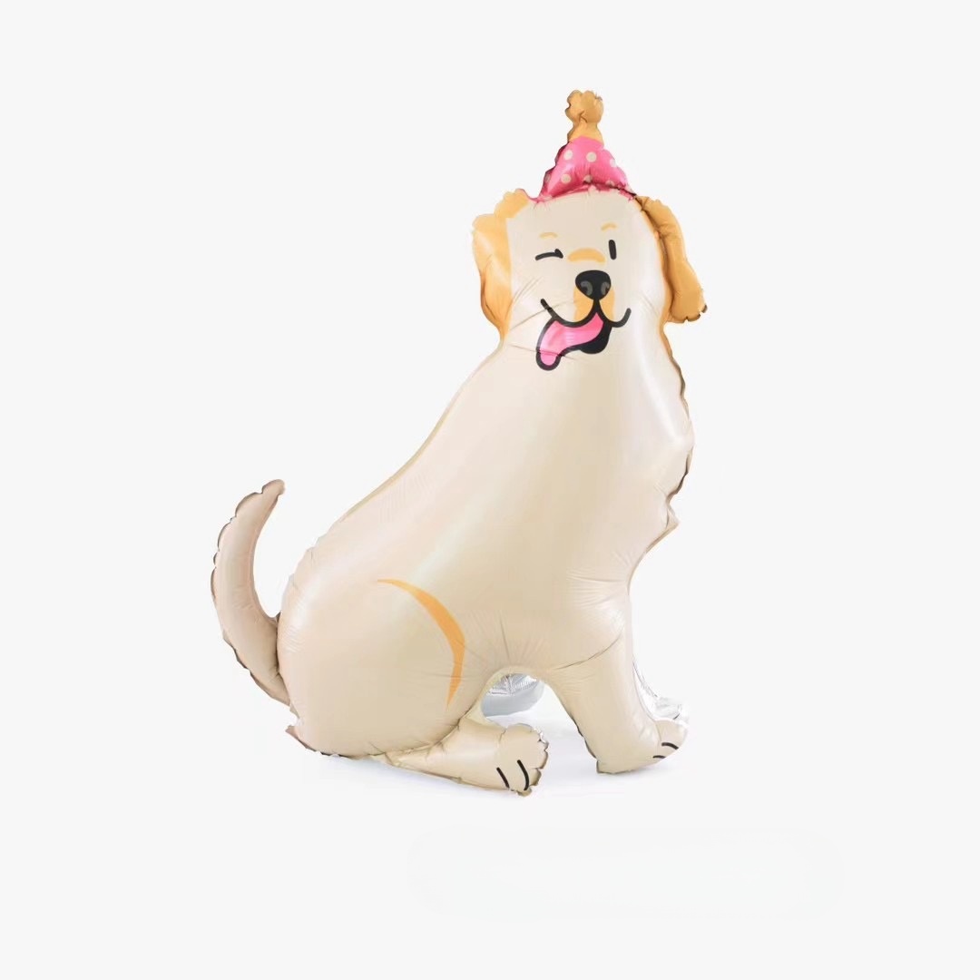kreskówka zwierzę pies Labrador pudel jamnik aluminium film balon dla dzieci Dekoracja urodzinowa niemowlę prysznic Globos: AGATE