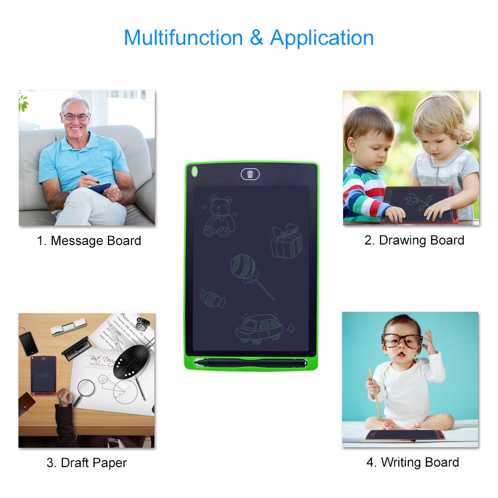 CHIPAL 8.5 Inch LCD Writing Tablet - Digital Graphic Pad with Stylus Pen - Electronic Drawing Board