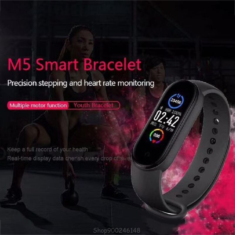 M5 Sport Fitness Tracker Smartband Smart Bracelet Blood Pressure Heart Rate Monitor Band Wristband D22 20