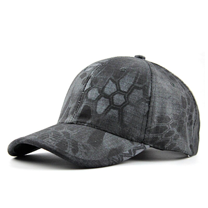 Gorra de béisbol zhan shu mao Topee de comercio exterior de camuflaje con Velcro para deportes gordos de una generación: Black mang wen