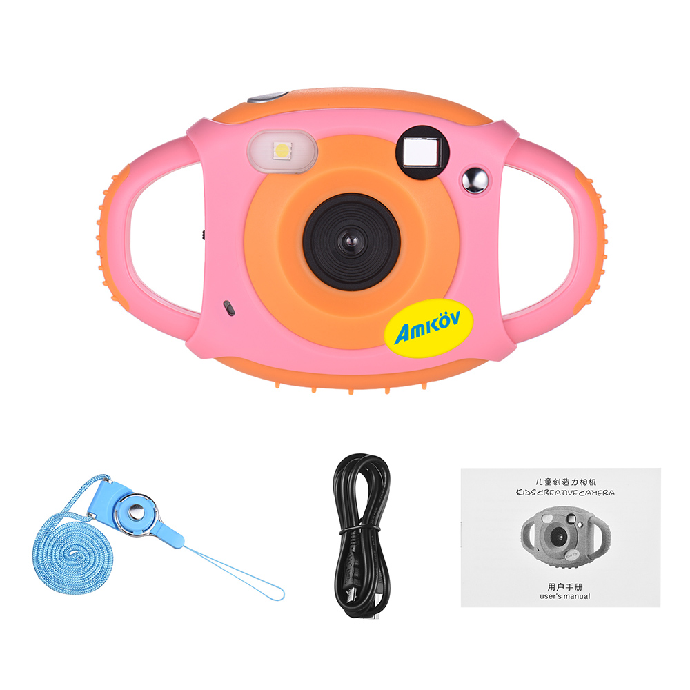 Amkov-cámara de vídeo Digital para niños y niñas, batería de litio integrada de máximo 5 megapíxeles, de Año