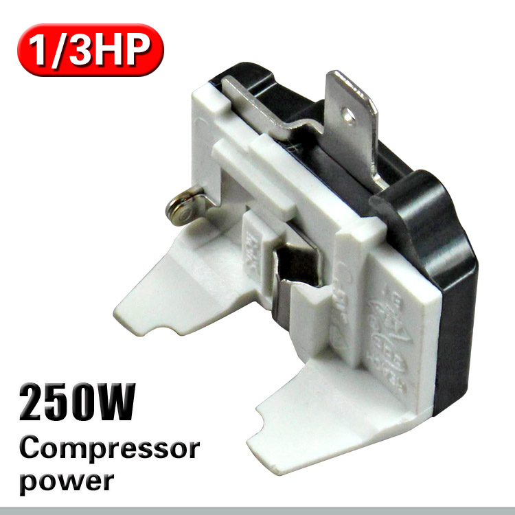 1/3HP Freezer Overload Protector Refrigerator Overheating Overload Protection Overcurrent Protector Compressor Accessory