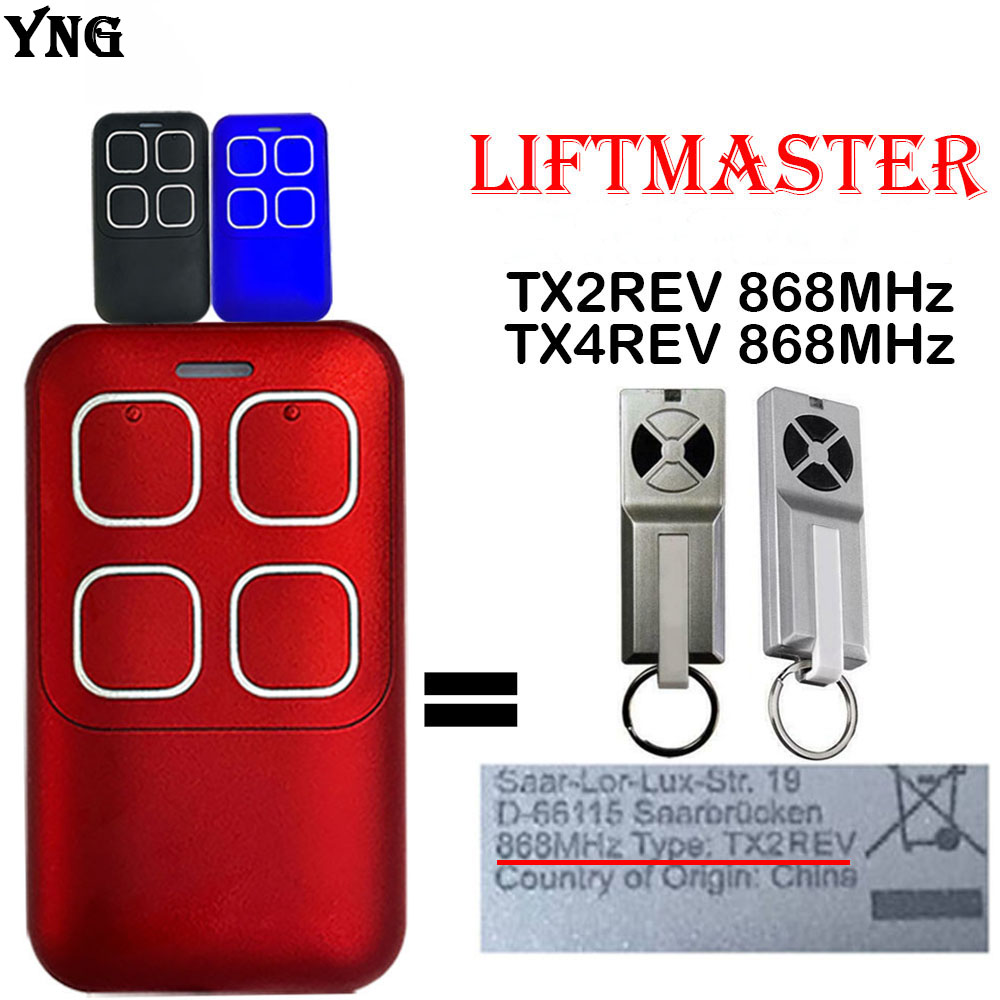 Hoge Liftmaster TX2REV TX4REV Afstandsbediening Garagedeur Opener 868Mhz Liftmaster Deur Afstandsbediening
