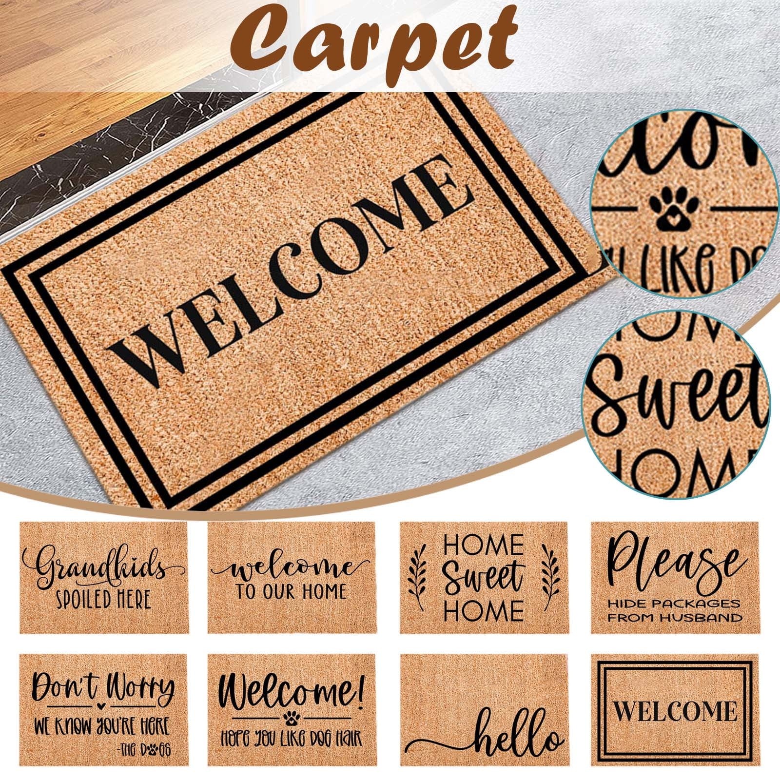 Front Door Mat Welcome Door Mat Indoor Outdoor Technical Clothing Front Door Absorbent Rugs Rectangle Entrance Bath Mat