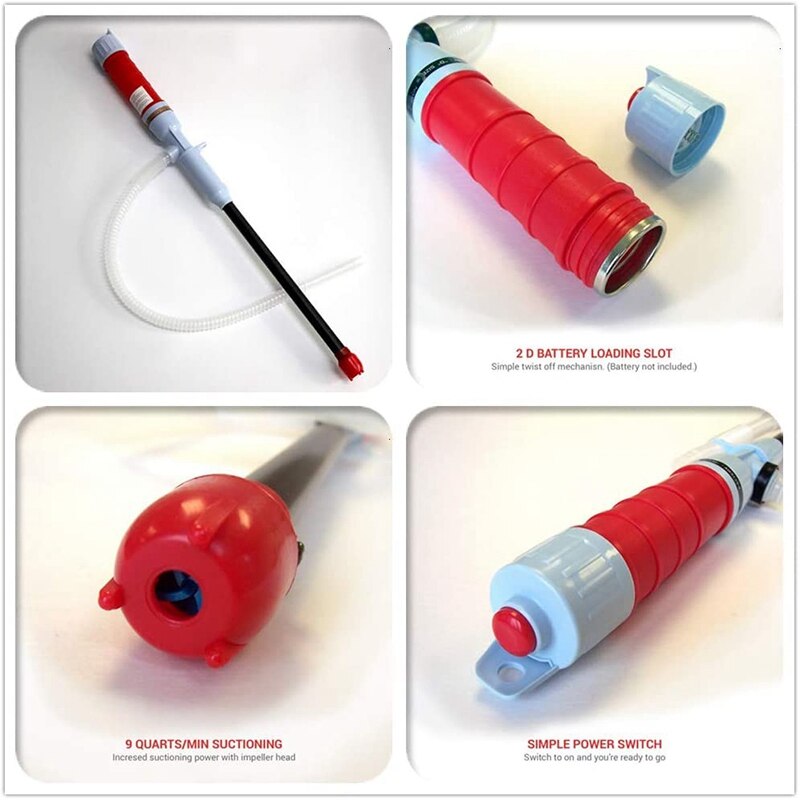 Liquid Transfer Pomp Batterij Aangedreven Draagbare Brandstof Sifon Pomp Met Flexibele Pipet Elektrische Liquid Transfer Pomp