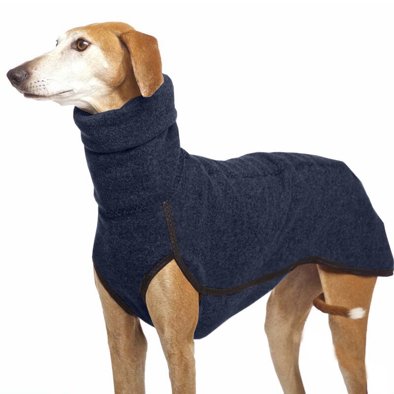 Neueste Hohe Kragen Mittel groß Hund Mantel Jacke für Große Hunde Großartig Däne Windhund Pitbull Kleidung Haustiere Kleidung ubranka dla psa: Marine / S