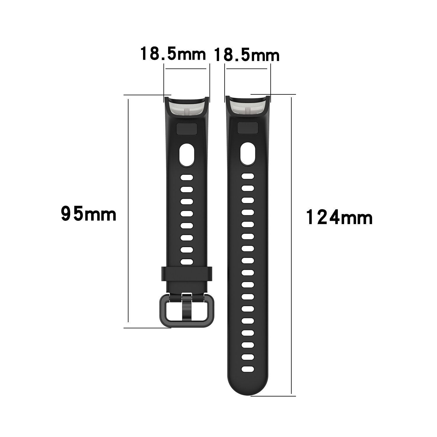 Miękki Sport silikonowy pasek na rękę wymiana Watch Band dla HUAWEI Band 4 / Honor Band 5i opaski klamra inteligentny zegarek akcesoria