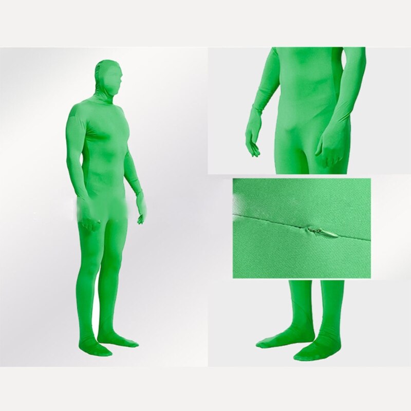 Photo Video Unisex Green Body Suit Polyester Stretchy Chromakey Costume Men&#39;s Women&#39;s Disappearing Man Body Suit