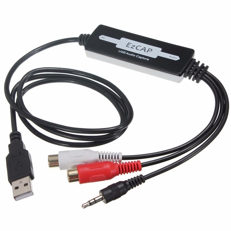 Usb o capture card grabber til vinyl kassettebånd til digital  mp3 konverter, understøtter mac & windows 10/8.1/8 / 7 /  vista/xp