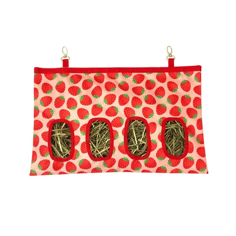 Hanging Feeder Holder Feeding Dispenser Container Small Animal Guinea Pig Hamsters Feeder Bag accesorios para jaula de conejo: R