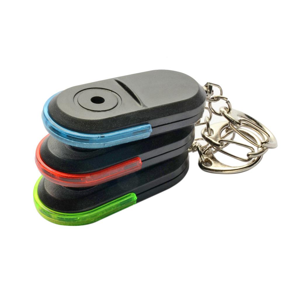 Sem fio 10m anti-perdido alarme localizador chave chaveiro apito som com luz led