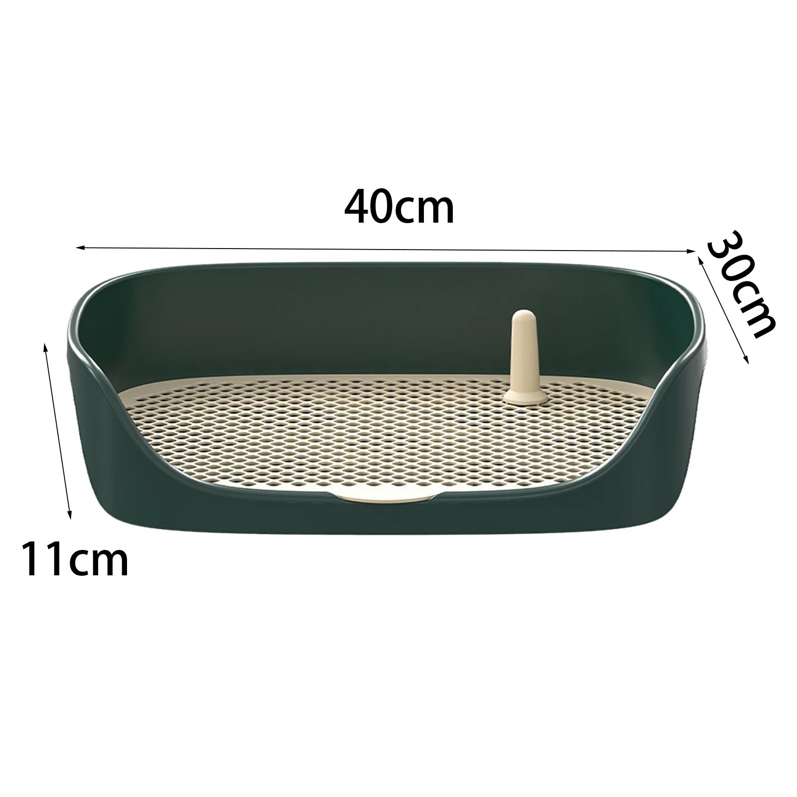 Pet Dog Toilet Portable Dog Potty Pan Trainer Litter Box Anti-Splash Pets Wc Toilet Puppy Kitten Cleaning Tool: Dark Brown