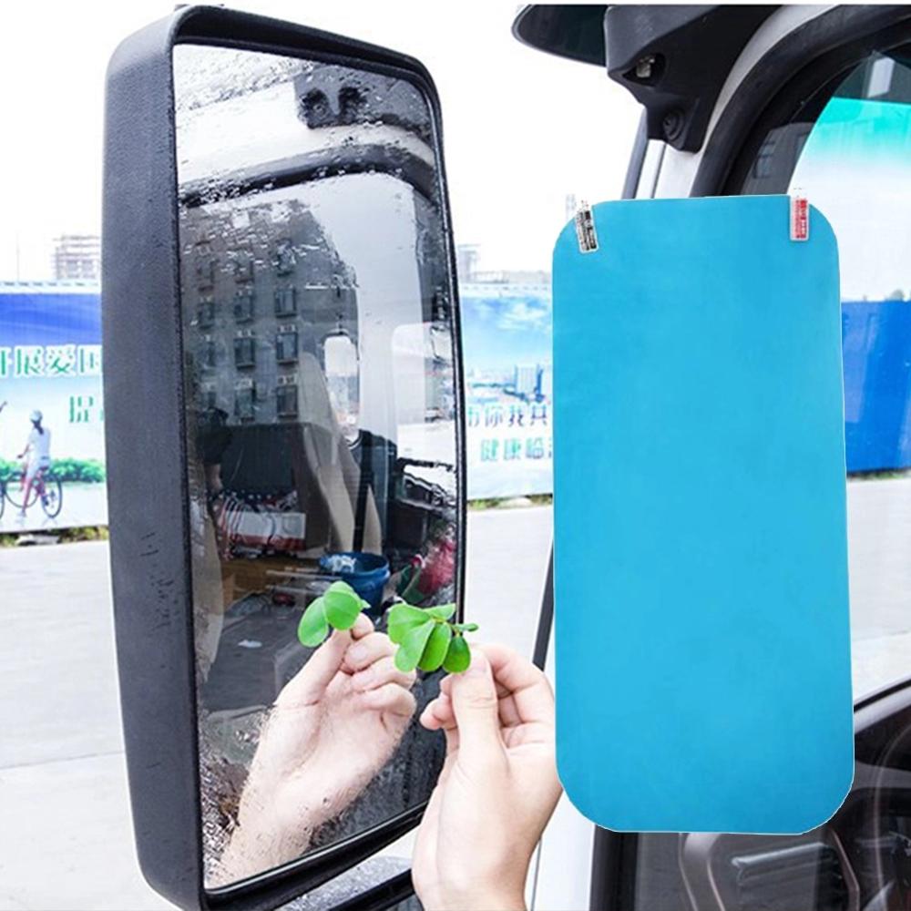 2 stk bil lastbil bus bagspejl beskyttelsesfilm anti tåge klar regntæt bakspejl glas beskyttende film auto tilbehør