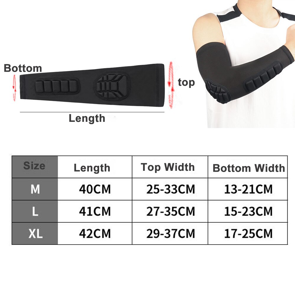 MTATMT 1Pcs Elbow Pads Compression Shooter Sleeves Men Women Arm Sleeve with Pad for Basketball Football Volleyball Baseball