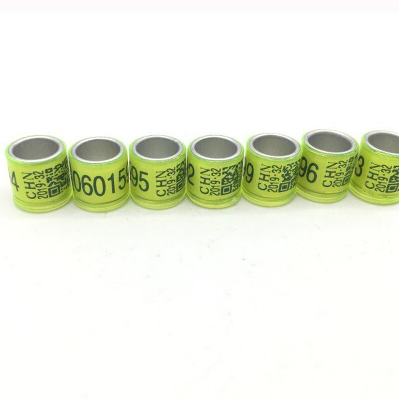 pigeon training supplies aluminium rings for pigeons leg rings identify dove bands 8mm CHN: Light Green