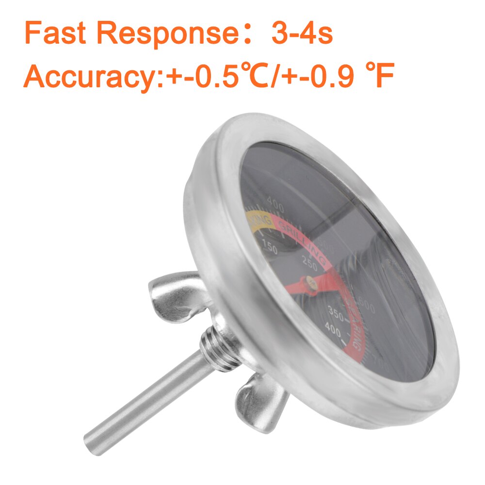 Instant Read Oven Thermometer for Kitchen Home Baking Household Cooking Temp Gauge 0-400℃ BBQ Smoker Grill Thermometer