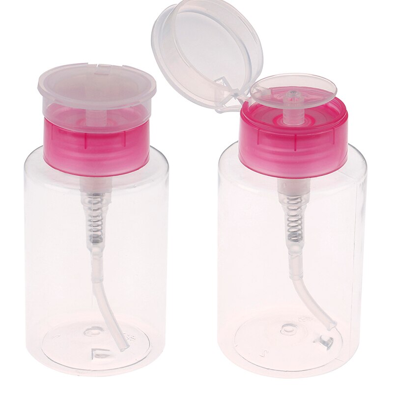 1 stk tom klar pumpe dispenser parfume flaske beholder til acetone polish remover alkohol flydende æterisk olie rejseflaske