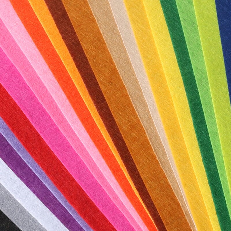 40 Pcs \ Lot 30X30 Cm Polyester Vilt Doek Diy Handgemaakte Naaien Home Decor Materiaal Dikte 1mm 40 Mix Kleur 11.8X11.8 Inch