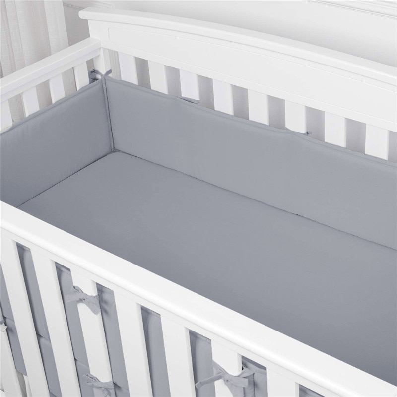 4 Stks/set Effen Kleur Baby Bumper Bed Kussen Kussen Bumper Voor Baby Bebe Wieg Protector Cot Bumper Room Decor Bed accessoires