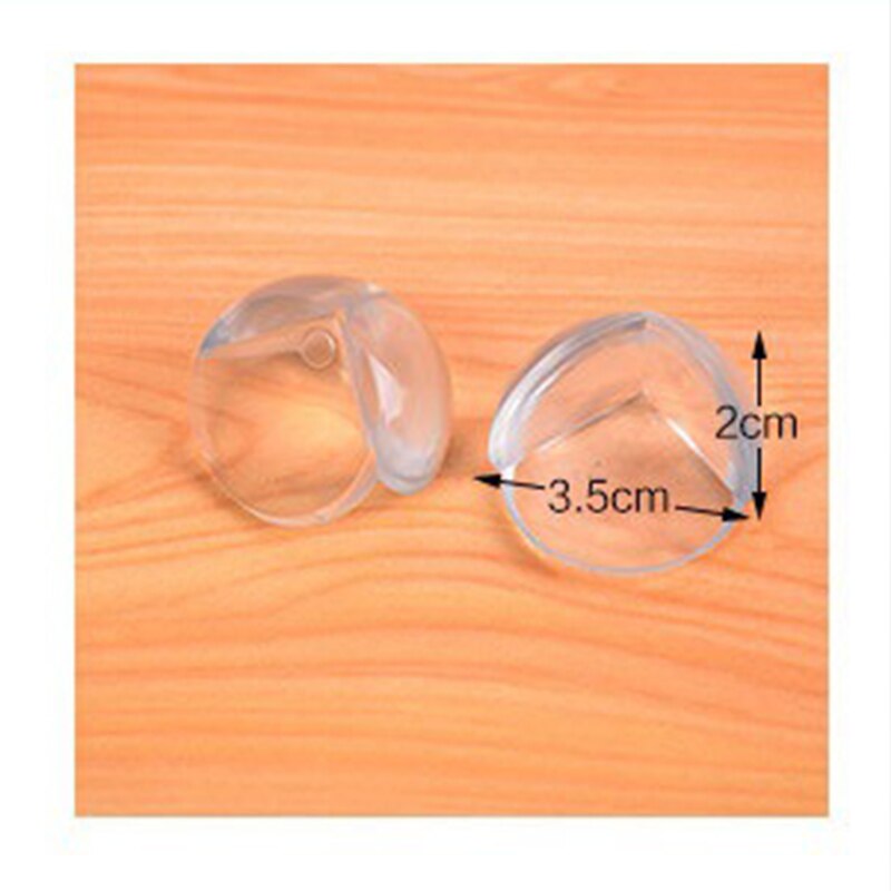 4Pcs Child Baby Safety Silicone Furniture Protector Table Edge Corner Guard Protection Cover Child Security Corners Guards: Spherical Shape