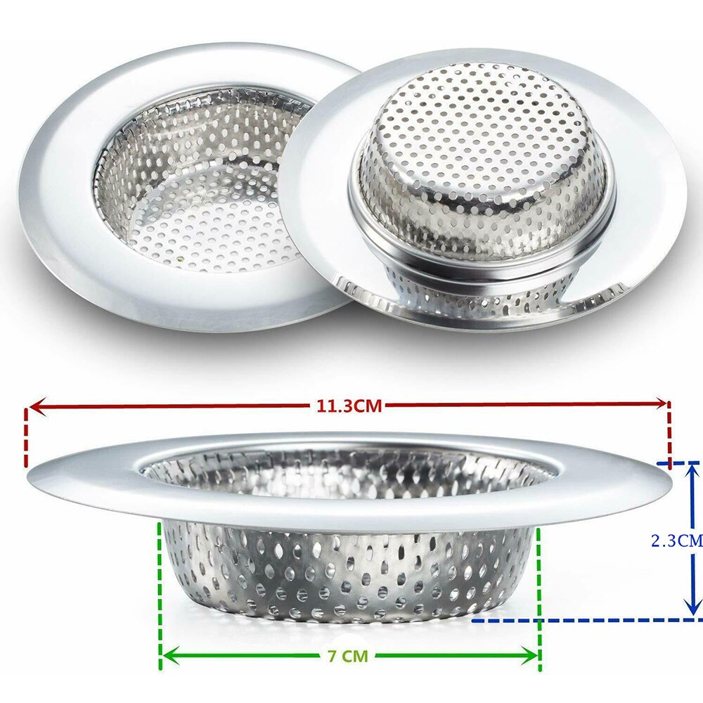 Gootsteen Zeef Rvs Goot Filter Mesh Val Bad Wastafel Diversen Afvoer Gat Zeef Keuken Gadget