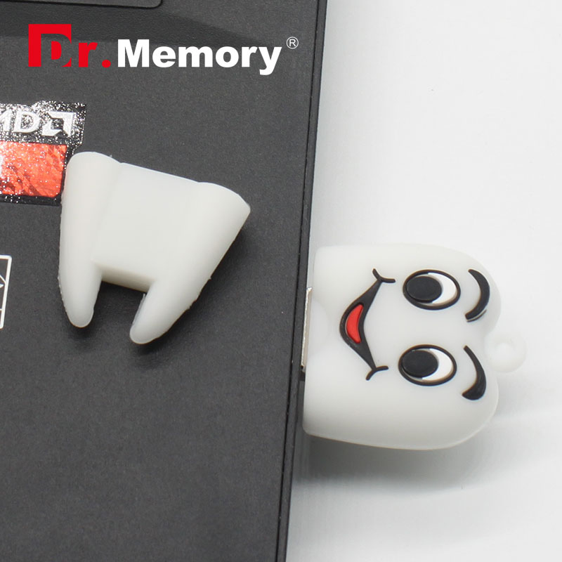 Dr.Memory-memoria Flash USB con forma de diente, Pen Drive, 4GB, 8GB, 16GB, 32GB, 64GB, bolígrafo de dientes, 128GB
