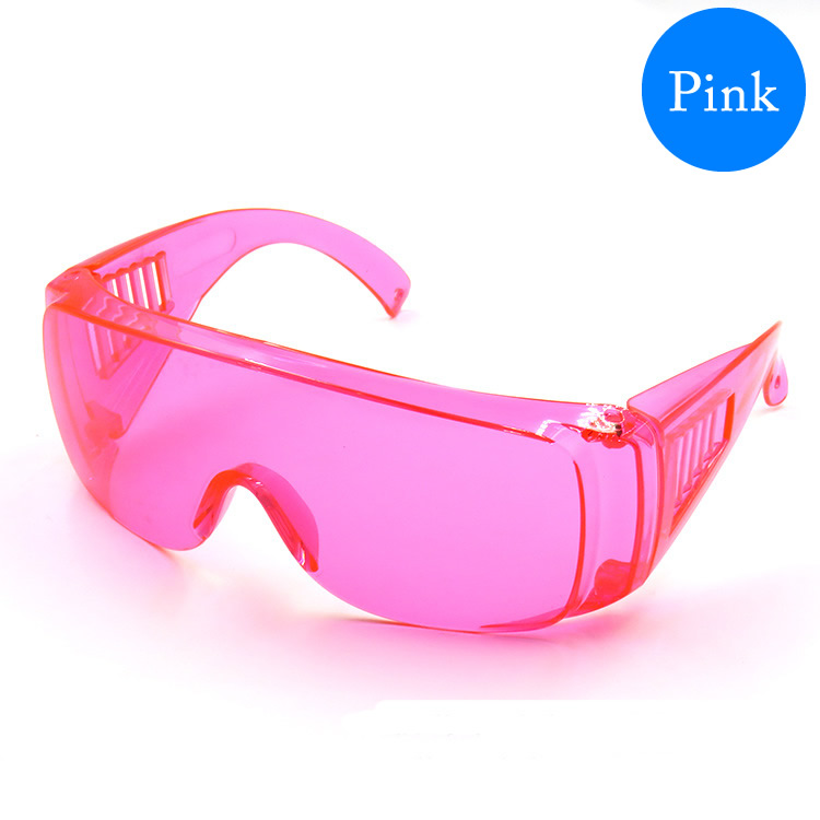 Safety Glasses Anti-Splash Impact-Resistant PC Lens Work Safety Goggles For Lab DIY Kids/Adult Eyes Protection: Pink