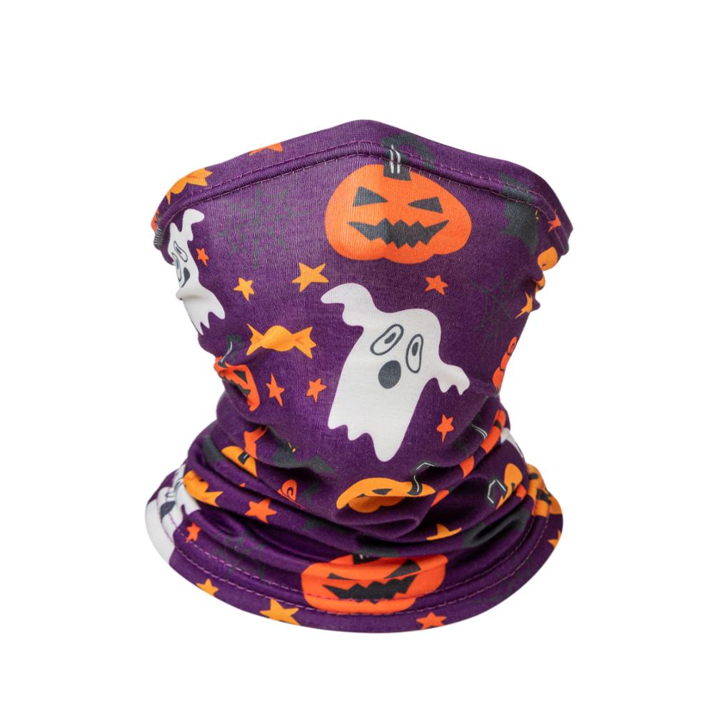 Halloween børns tørklæde magiske pandebånd udendørs beskyttende hals gamacher wrap bomuld elastisk drenge og piger bandana