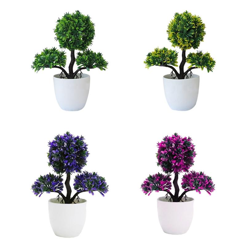 Vaguelly 4 Stuks Miniatuur Bonsai Poppenhuis Planten Decor
