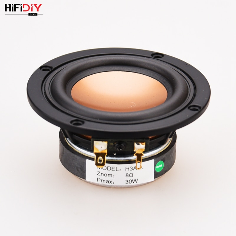 HIFIDIY LIVE hifi 3.6 3.5 inch 93mm Full frequency speaker unit 8 OHM 30W High Alto bass loudspeaker H3A-A