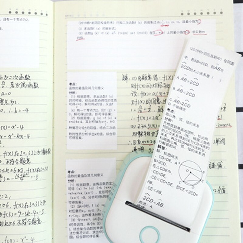 T02 Pocket Printer- Mini Bluetooth Photo Printer Portable Thermal Printer Compatible with Android IOS