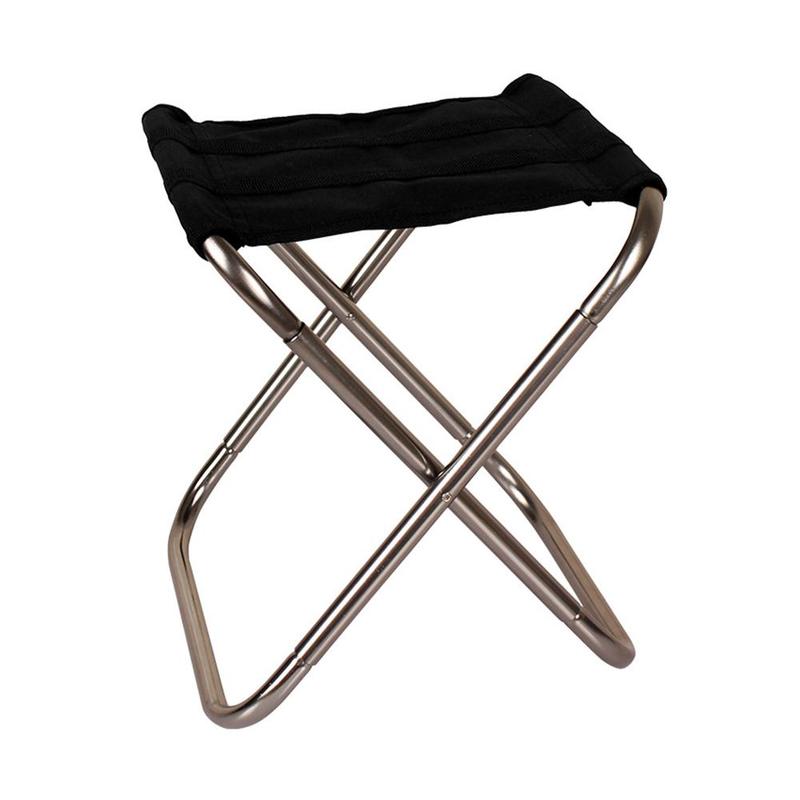 Udendørs foldbar fold aluminium stol skammel sæde fiskeri camping udendørs foldbar fiskestol ultra letvægts bærbar: B