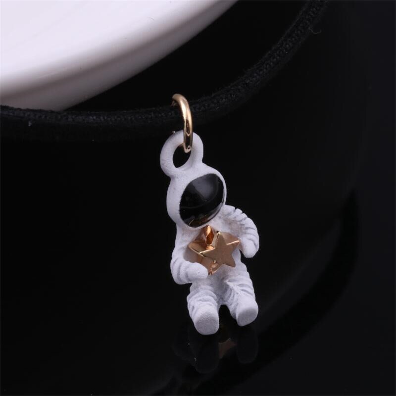 Wszechświat astronauta galaktyka naszyjnik łańcuch Wykonany ręcznie klasyczny biżuteria wisiorek kołnierz choker dla kobiet prezent na boże narodzenie: 01