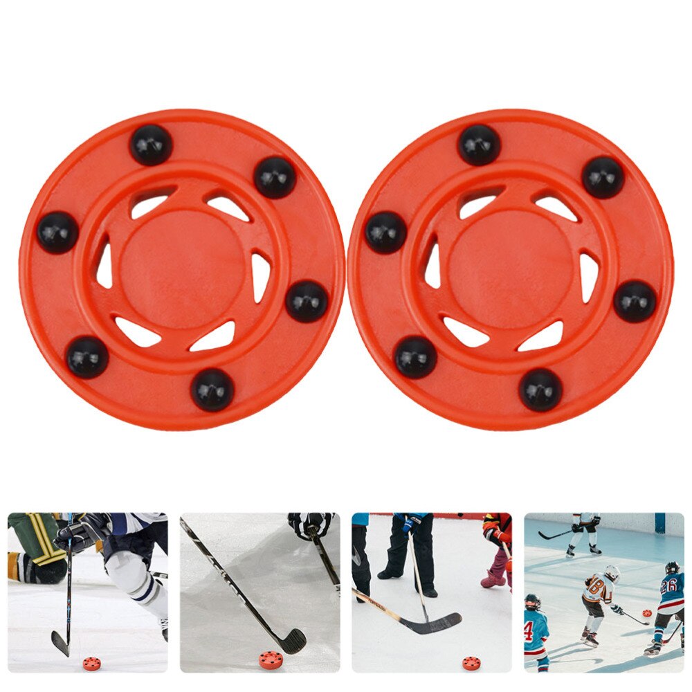 2Pcs Roller Hockey Spel Puck Training Puck Street Hockey Voor Oefenen