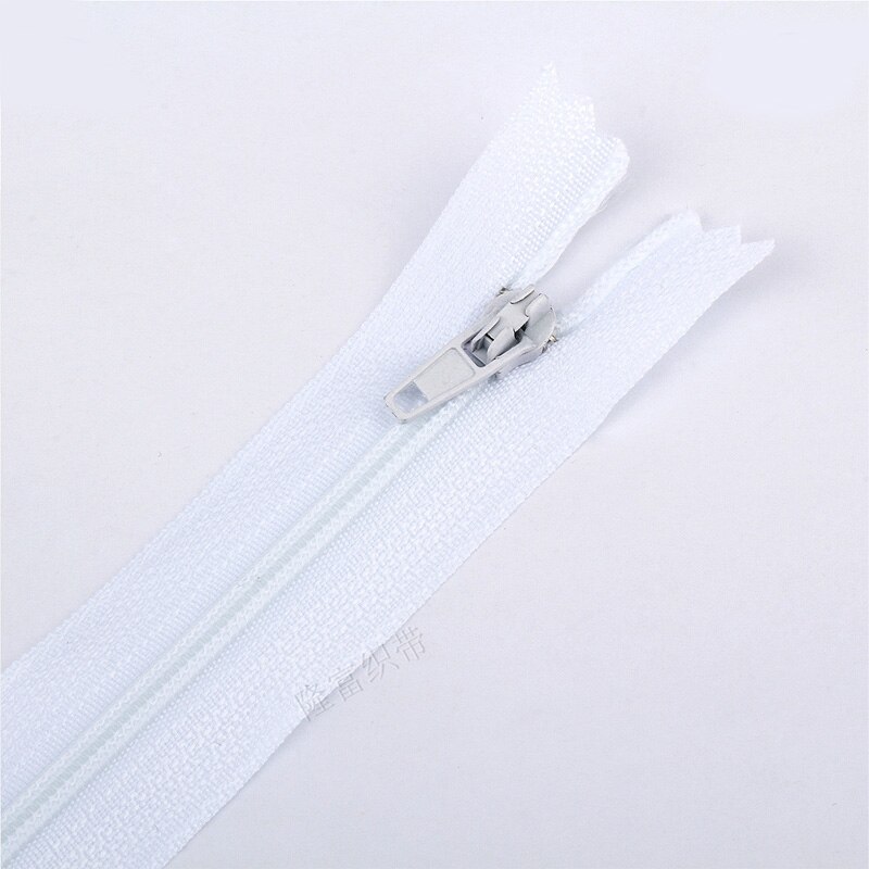 Diy Accessoires Nylon Coil Ritsen Tailor Kledingstuk Zwart Wit Gemengde 10 Stuks 20 Cm Lengte Naaien Handwerk: WHITE
