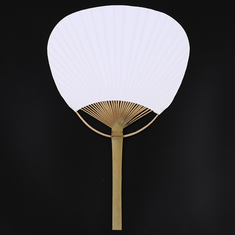 30 pcs/lot wedding White Paddle Fan for wedding decoration