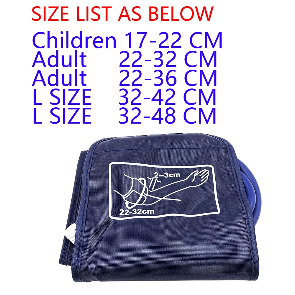 Kinderen Volwassen Dikke Mensen L Arm Bloeddruk Manchet Riem Voor Bloeddrukmeter Arm Bloeddrukmeter Meter Tonometer