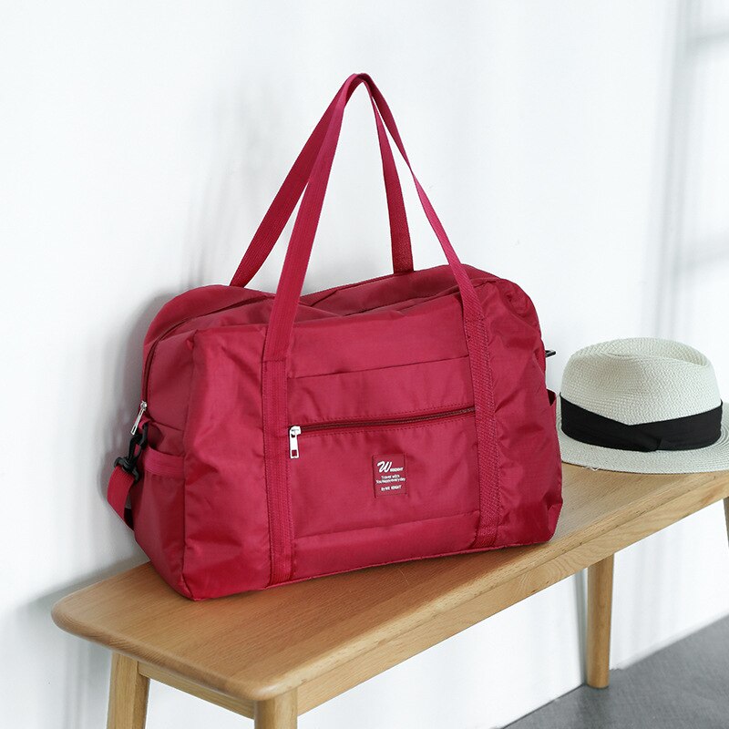 Oxford-Bolsa de equipaje de mano para mujer, de gran capacidad bolso de viaje, bolsa de almacenamiento para fin de semana, maleta con carrito a juego para hombro