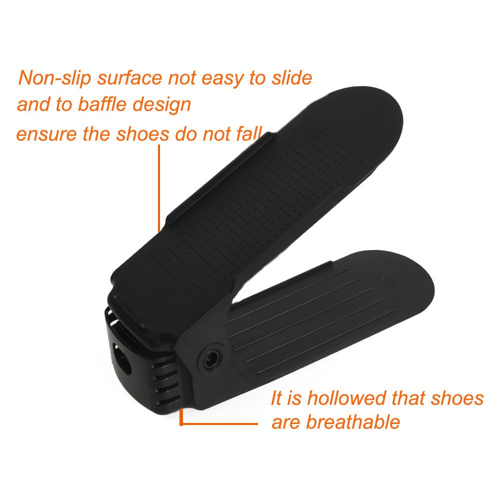 8 stuks verstelbare dubbele schoenenorganizer moderne schoonmaak opbergrek plastic woonkamer organizers schoenendoos standaard beugel schoenendoos